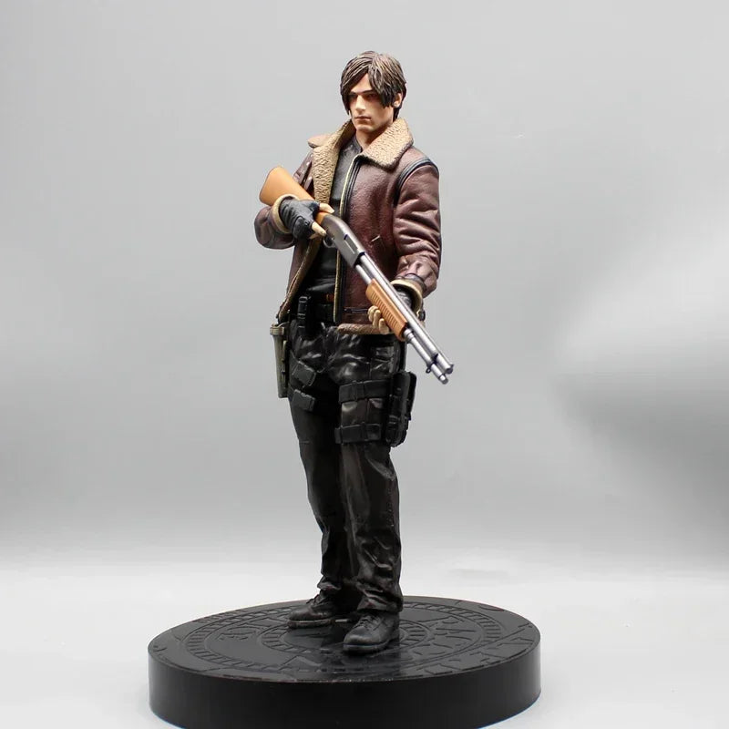 Anime Resident Evil Action Figure Leon Game Statue Decor Leon Scott Kennedy Figure Biohazard 33cm PVC Model Collectible Toys