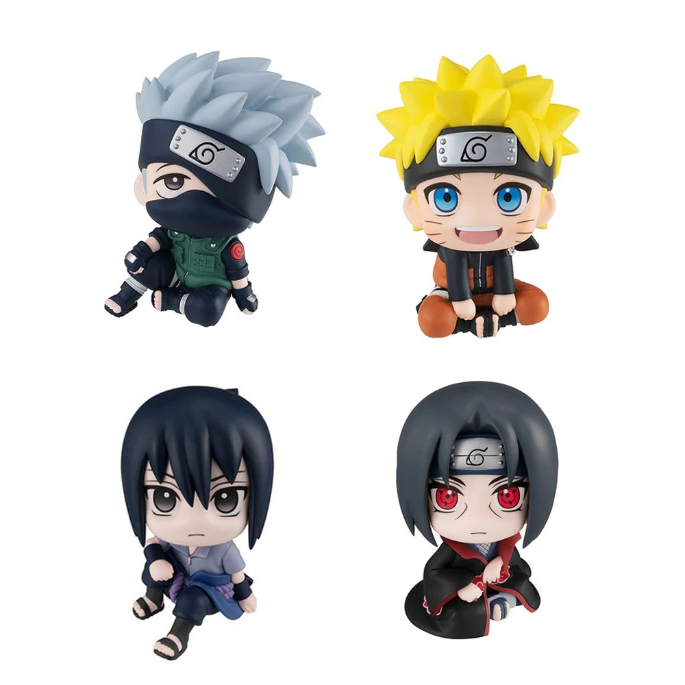 Kakashi Action Figure Q Naruto Anime Figure Toy Version Kawaii Sasuke Itachi Figurine Car Decoration Collection Model Toys