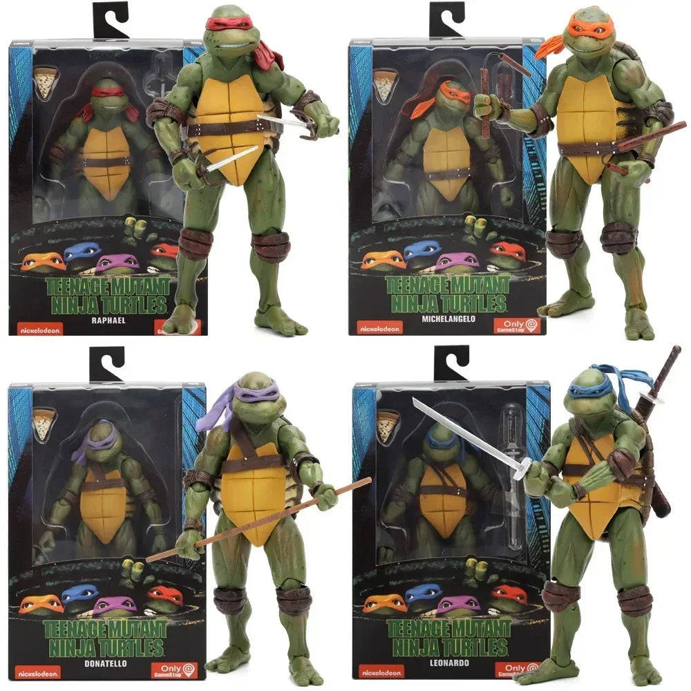 Ninja Turtle Anime-Actionfigur Neca 1990 Filmversion Limitierte Auflage, PVC-Zustand, zum Jubiläum präsentiert