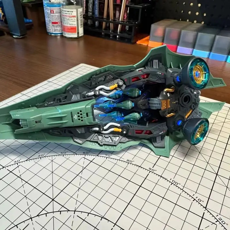 In Stock AXIS MODEL WORKS OSIRIS AERIAL DOMINATOR 1/100 Assembling Movability Model Toys Mecha NZ-666 Kshatriya LED LIGHTING KIT