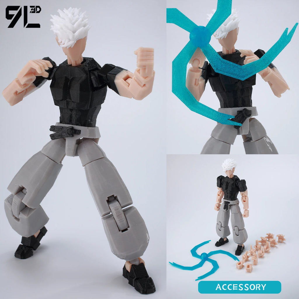9L 3D-gedruckter Anime Jujutsu Kaisen Sukuna Lucky13 Dummy 13 beweglicher Shapeshift T13 Actionfiguren Schaufensterpuppenspielzeug für Sammler