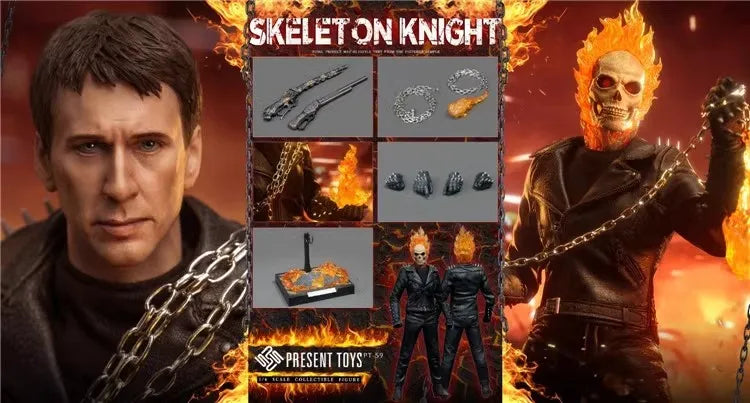 PRESENT TOYS PT-sp59 1/6 Soldier Skeleton Knight Full Set 12'' Action Figures Doll Model Toy In Stock