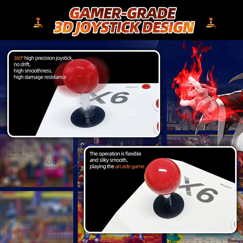 1PCS/2PCS Wireless Arcade Gamepad For M8 Retro Game Stick Rocker Arcade Joystick with 2.4Ghz Receiver Game Controller