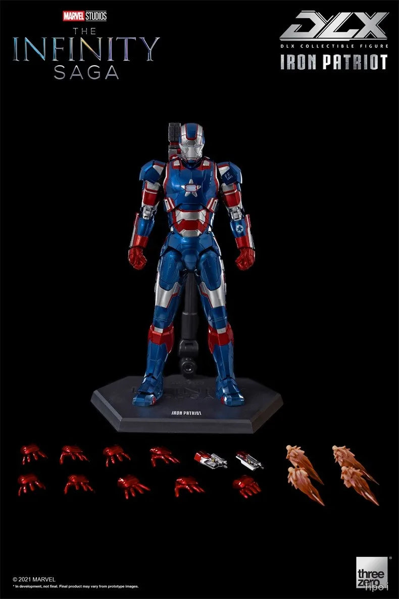 【MT】threezero Marvel 3Z0257 DLX MARVEL STUDIOS THE INFINITY SAGA IRON PATRIOT Action Figure Toy Gifts