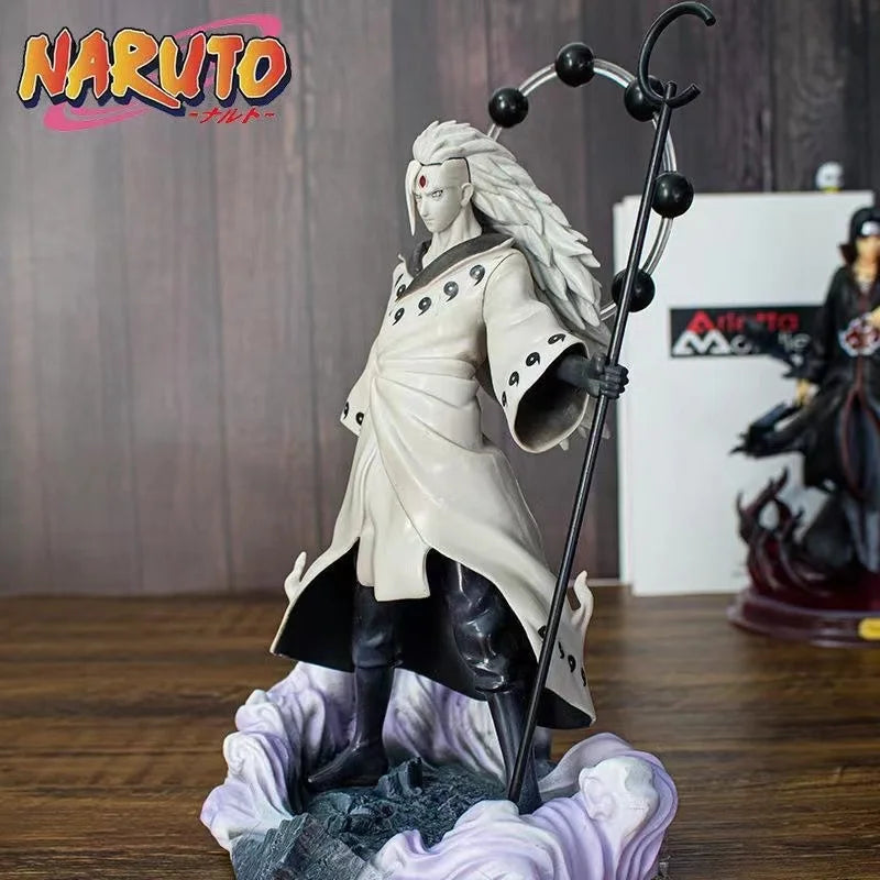 Naruto Anime Figur Modell 28cm Uchiha Madara Actionfigur PVC Statue Sammlerstück Kinderspielzeug Geschenk