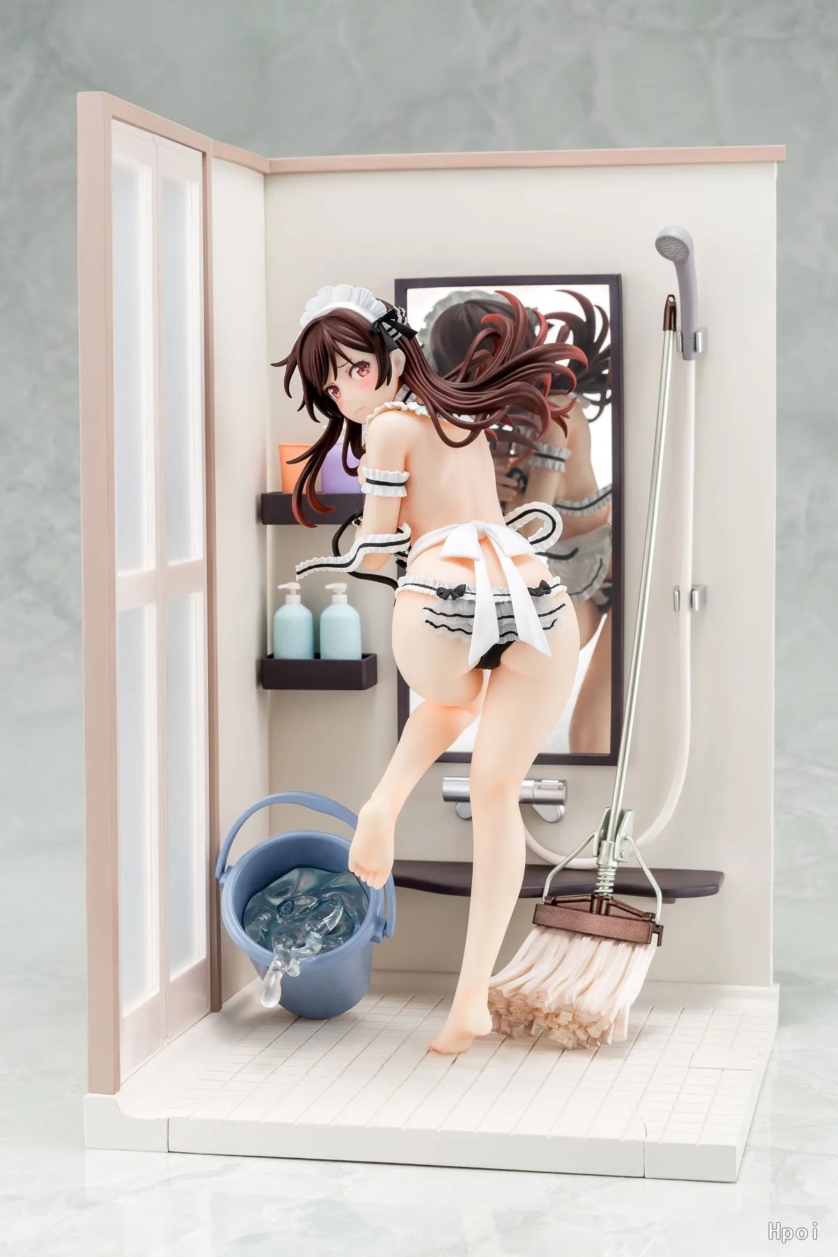 +In Stock Original HAKOIRI MUSUME Inc Rent-a-Girlfriend Mizuhara Chizuru Maid Bikini Cleaning 30CM Animation Figures Ornaments