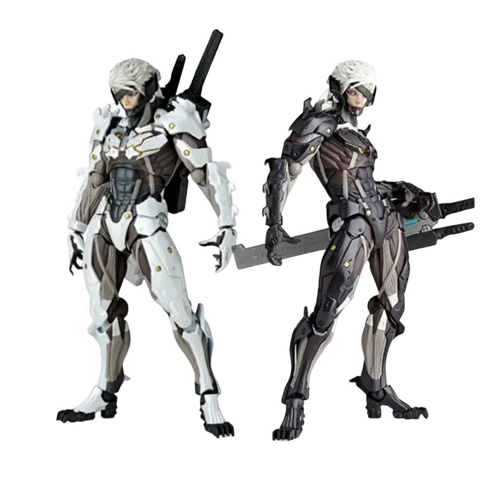 Kaiyodo The Ocedo Yamaguchi 140 Ex Metal Gear Action Figure Mgs Raiden Metal Gear Rising Rising Thunder Hand Gift Doll  Toy