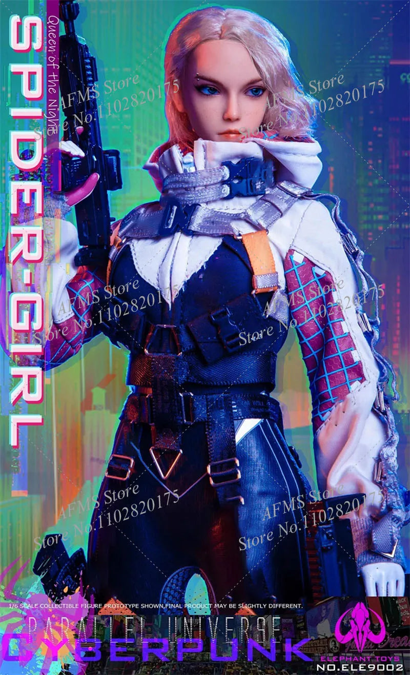 ELE9002 1/6 Scale Collectible Figure Beauty Gwen Stacy Spider-Man Girl Full Set 12Inch Women Soldier Action Figure Model Toys