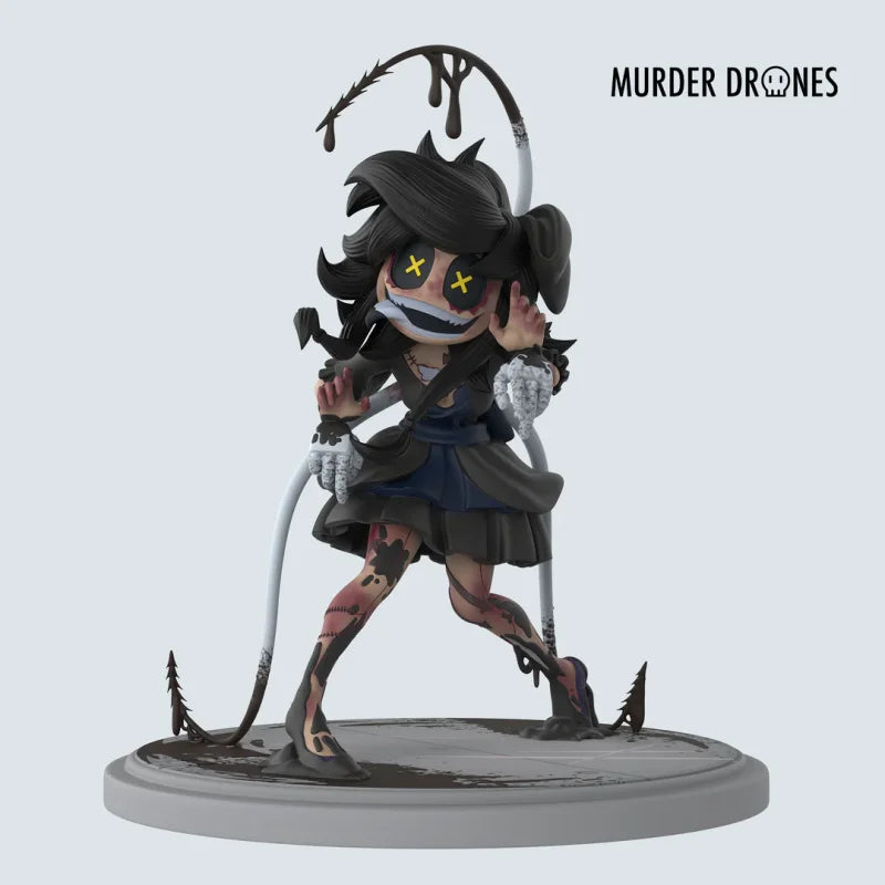 Murder Drones Cyn AniMEGAZ Anime Figure Original PVC Collectible Model New Villain Merch Cute Toy Kawaii Gift Desktop Decoration