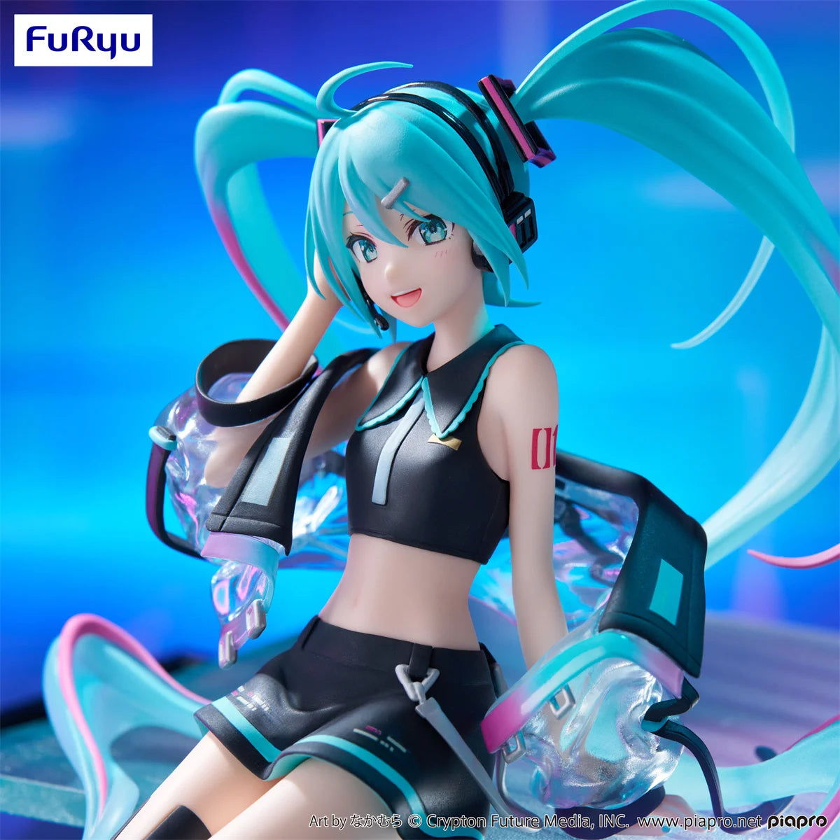 In Stock FuRyu Noodle Stopper Hatsune Miku -Neon Cyber Ver.- PVC 16CM Anime Action Figures Model Collection Toy