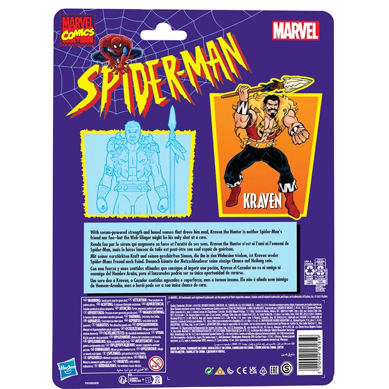 Ko Ml Legends Spiderman Enemies Kraven Action Figures Toys 6 Inch Sergei Kravinoff Movable Statues Model Collectibles Gifts