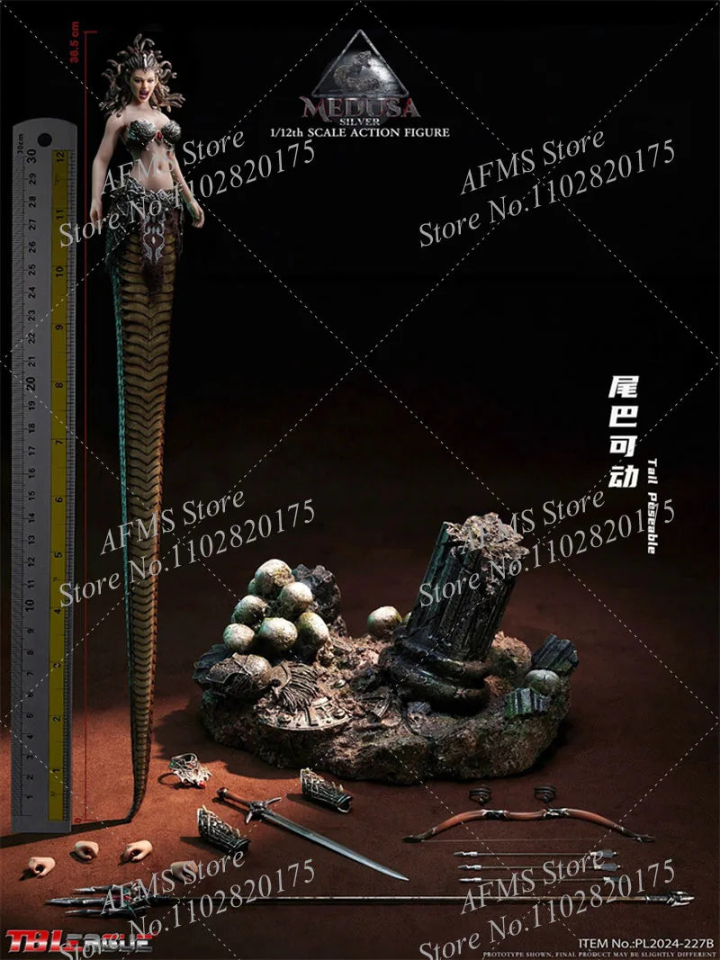 TBLeague PL2024-227 1/12 Scale Collectible Figure Medusa Greek Mythical Snake Haired Witch 6" Women Soldier Action Figure Model