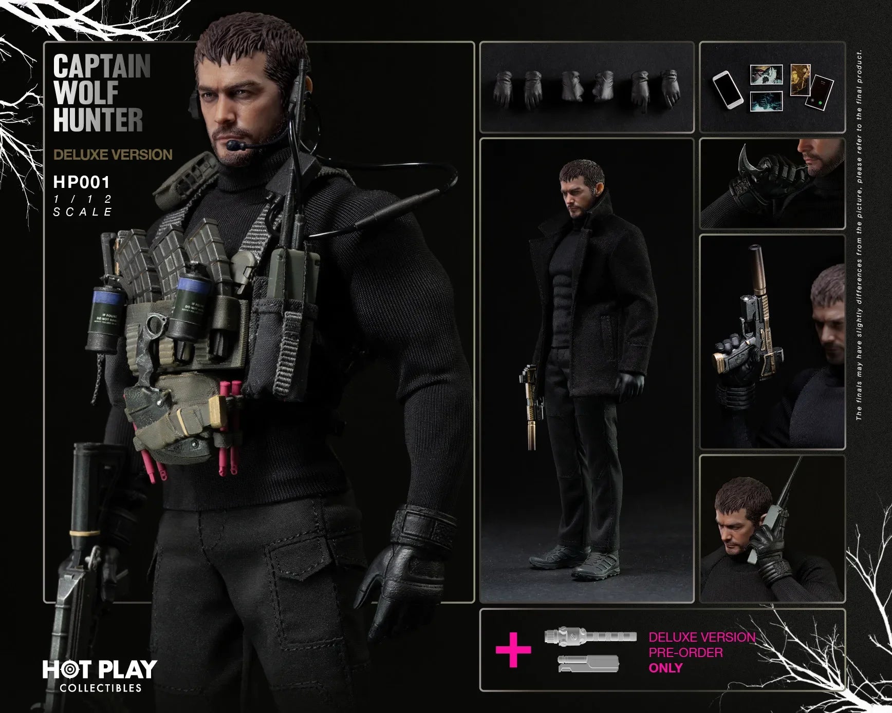 In Stock HOTPLAY HP001 Resident Evil 8 Captain Chris 1/12 Cloth Mobile Soldier Doll Model Toy Gift