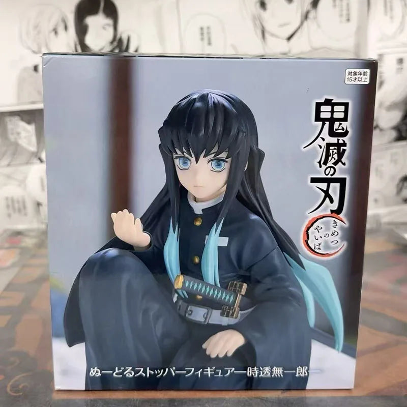 SEGA In Stock Chibi Sitting Series Demon Slayer Muichiro Tokito Hashira Meeting in stock Model kit original Gifts Toys Model