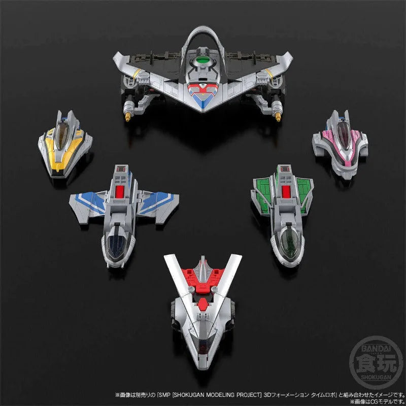 Bandai Original Mirai Sentai Timeranger Anime Figure SMP Time Shadow Action Figure Toys for Kids Gift Collectible Model