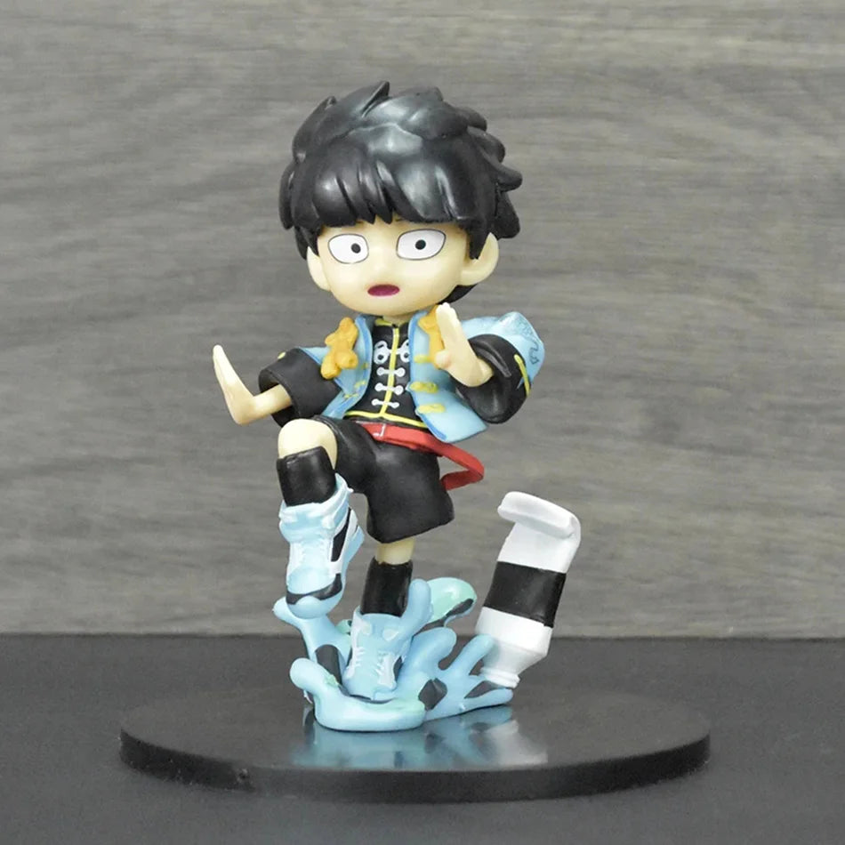 New Anime Mob Psycho 100 Figures Gk Reigen Arataka Q Edition Kawaii Figurine Toy Model Doll Desktop Ornaments Collectible Toy