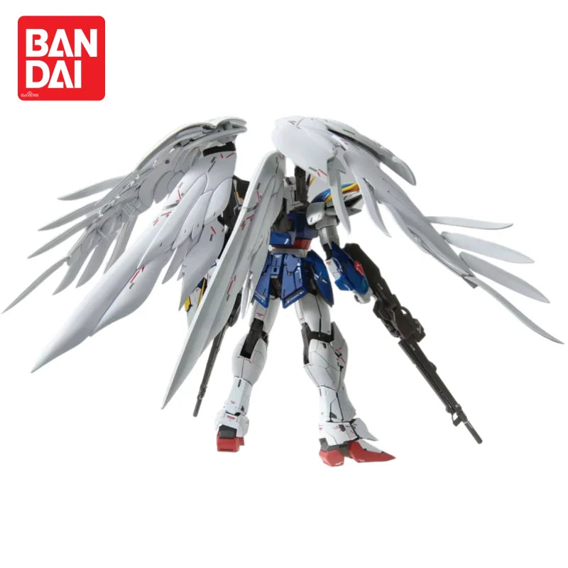 Bandai Mg 1/100 Wing Zero Custom Ew Ver. Fallen Angel Ka Edition Gundam Plastic Model Mecha Warrior Figure Educational Toy