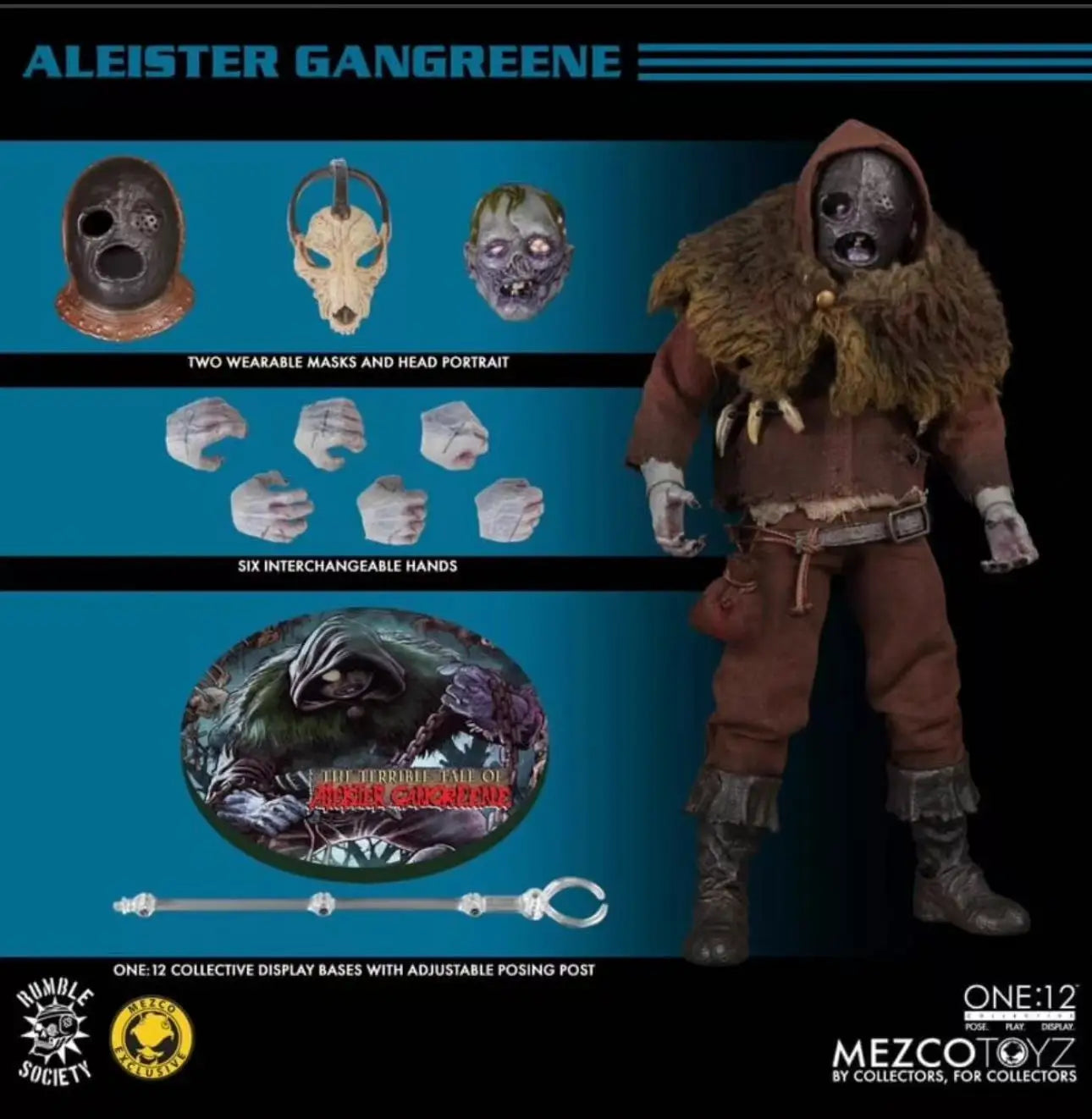 Mezco Gangrene Manor Aleister's Gangrene Corrupt Gravedigger Fourth Ant 1:12 Action Figure Figure