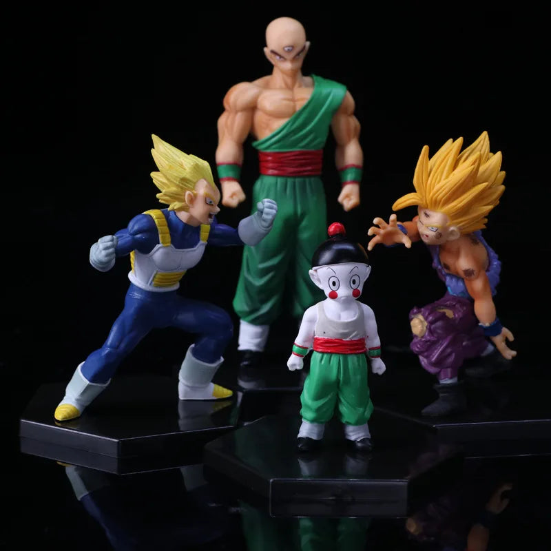 6Pcs/1Set WCF BANDAI Anime Dragon Ball Son Goku Burdock Series Figure Karifura Broli Set Model Toy Gift Collection Aciton Figure