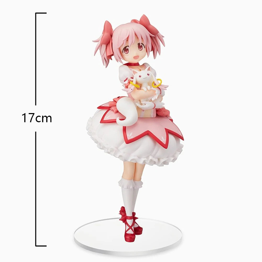 Anime-Mädchenfigur Kaname Madoka Kyuubey, süße magische Mädchen-Actionfigur, Modellpuppe, Spielzeug, Loli-Figur, Sammlerstück, Ornament