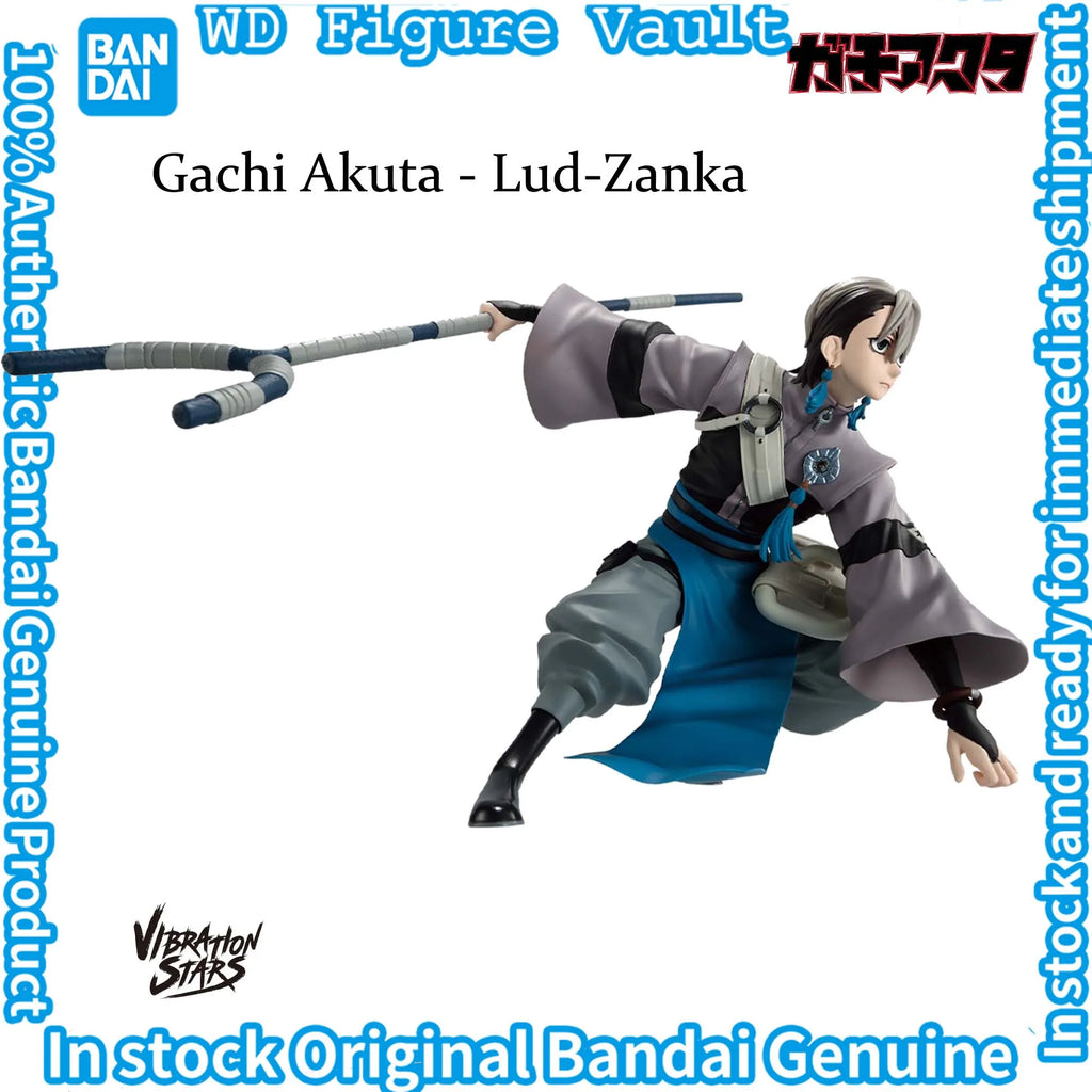 In stock Bandai Gachi Akuta VIBRATION STARS - Lud  Zanka Protagonist Figures Anime Model Genuine Boxed Toy Gift