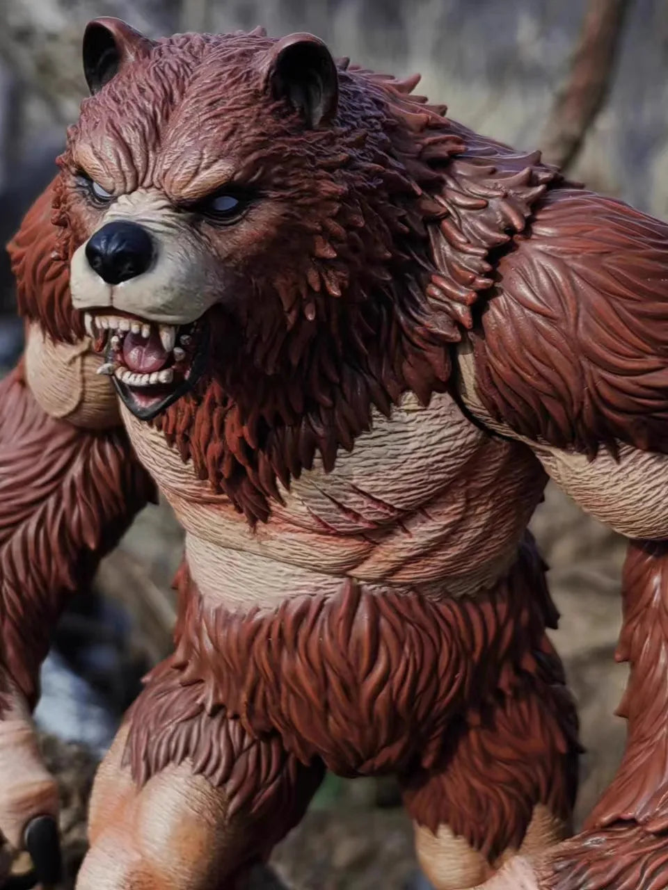 MemoryToys 1/10 Adventurer's World Berserker Bear Men Model Full Set 22cm Druid Animal Action Figure Toys Doll Model Fans Gifts