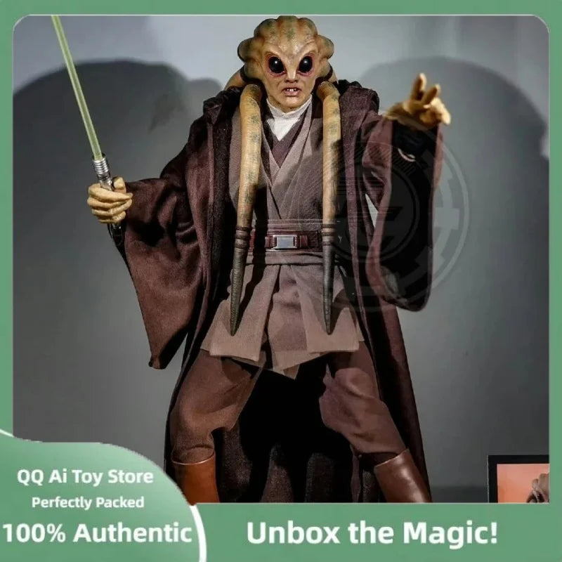 Genuine In Stock Ht Mms751 Star Wars Episode Iii Revenge Of The Sith Kit Fisto 1/6 Anime Action Collectile Model Figurine Toy