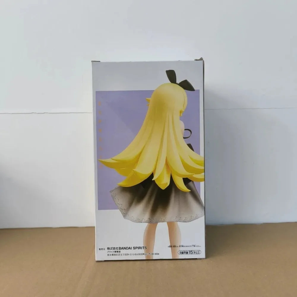In Stock Bandai Original Genuine Banpresto Monogatari Series Oshino Shinobu Black Dress 20cm Collections Model Toy Figures Gift