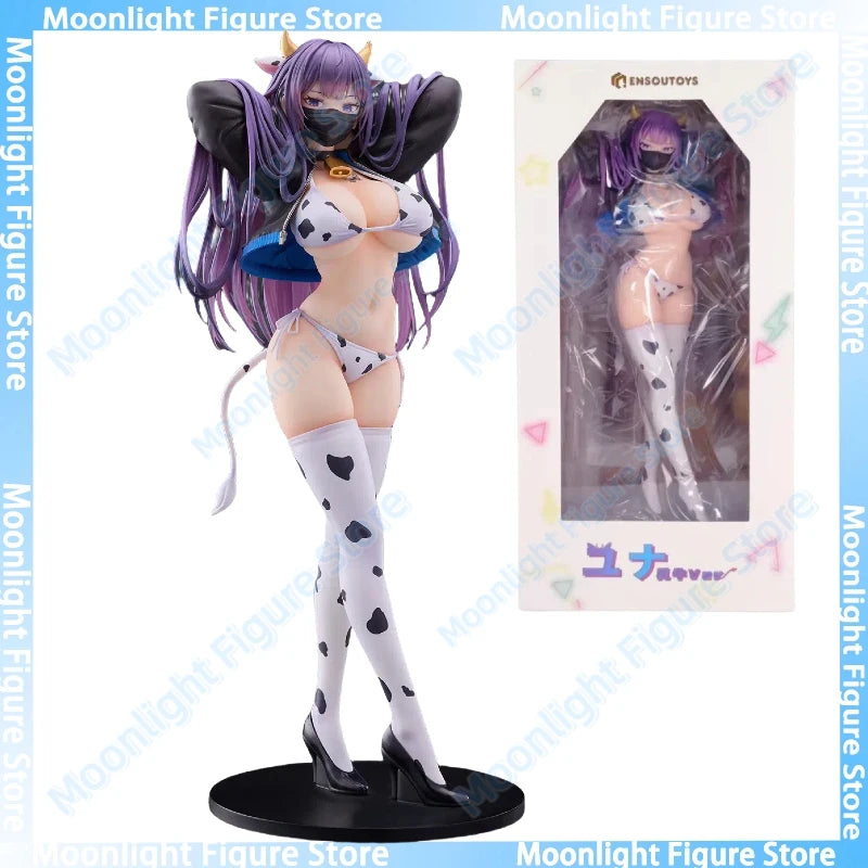 In Stock ENSOUTOYS Yuna Dairy Cow Ver. Sexy Girl Statue 1/6 Anime Action Figure Toy Gift Model Collection