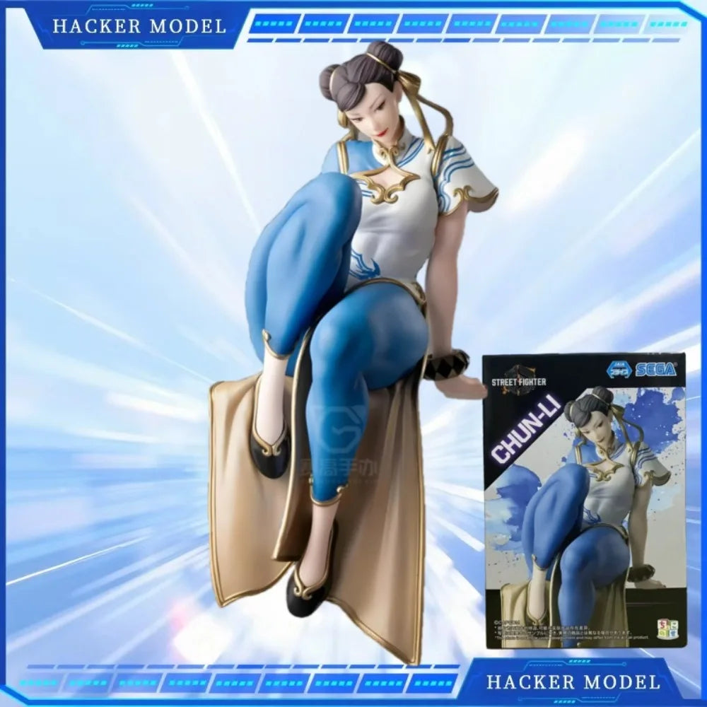 SEGA Оригинална фигурка на Chun-Li от Street Fighter 6, двуизмерен модел, периферни декорации за настолни компютри, статуетка, колекционерски предмети, подаръци