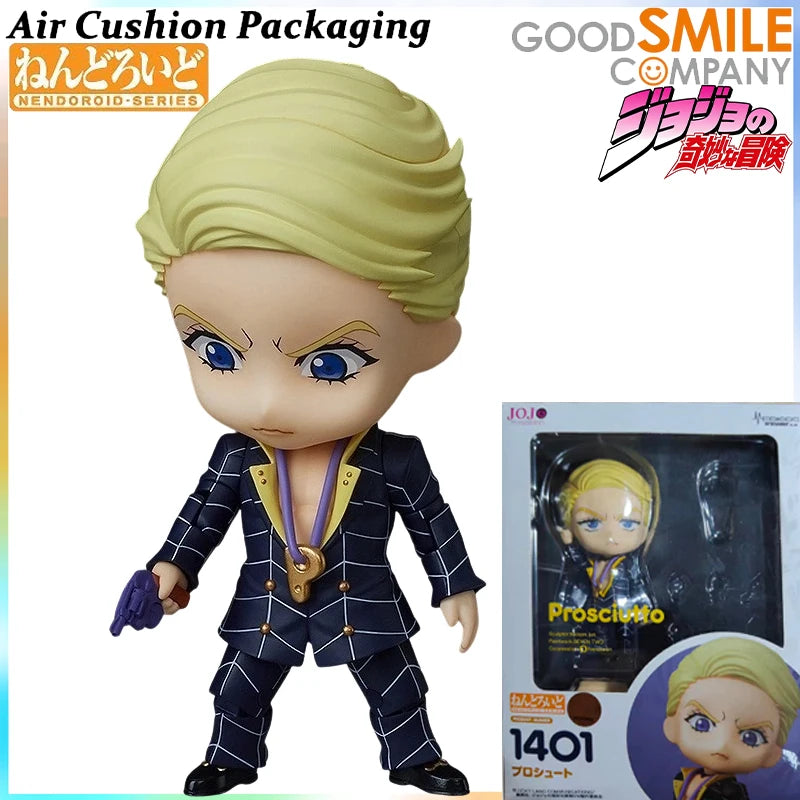 GSC Genuine Nendoroid Series Jojo's Bizarre Adventure Golden Wind‌ Giorno Giovanna Bruno Bujarati Action Figures Model Toys