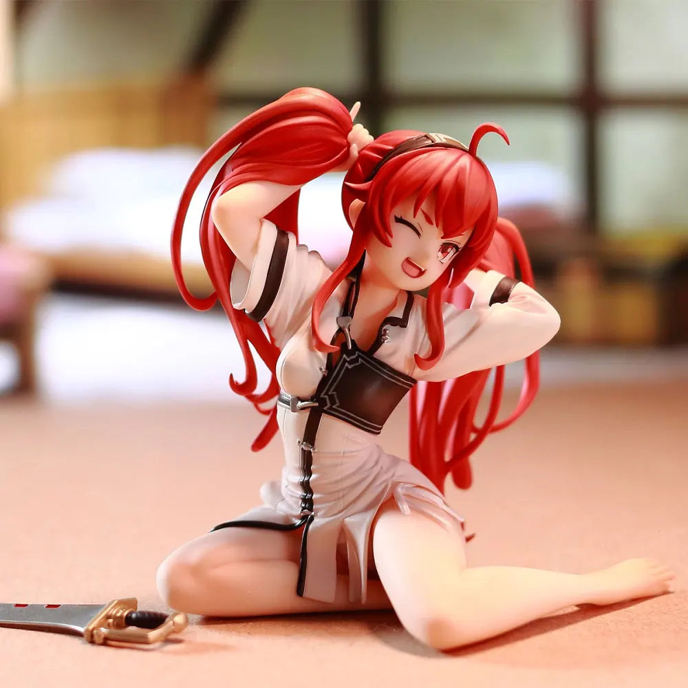 9CM Anime Mushoku Tensei II ~ Isekai Ittara Honki Dasu Figur Eris Greyrat Kniend Anime Modell Spielzeug Geschenke Sammlung Dekoration