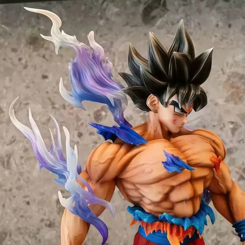 42cm Dragon Ball Son Goku Action Figure - Migatte No Gokui Collectible Model Doll Statue for Kids Birthday Gifts