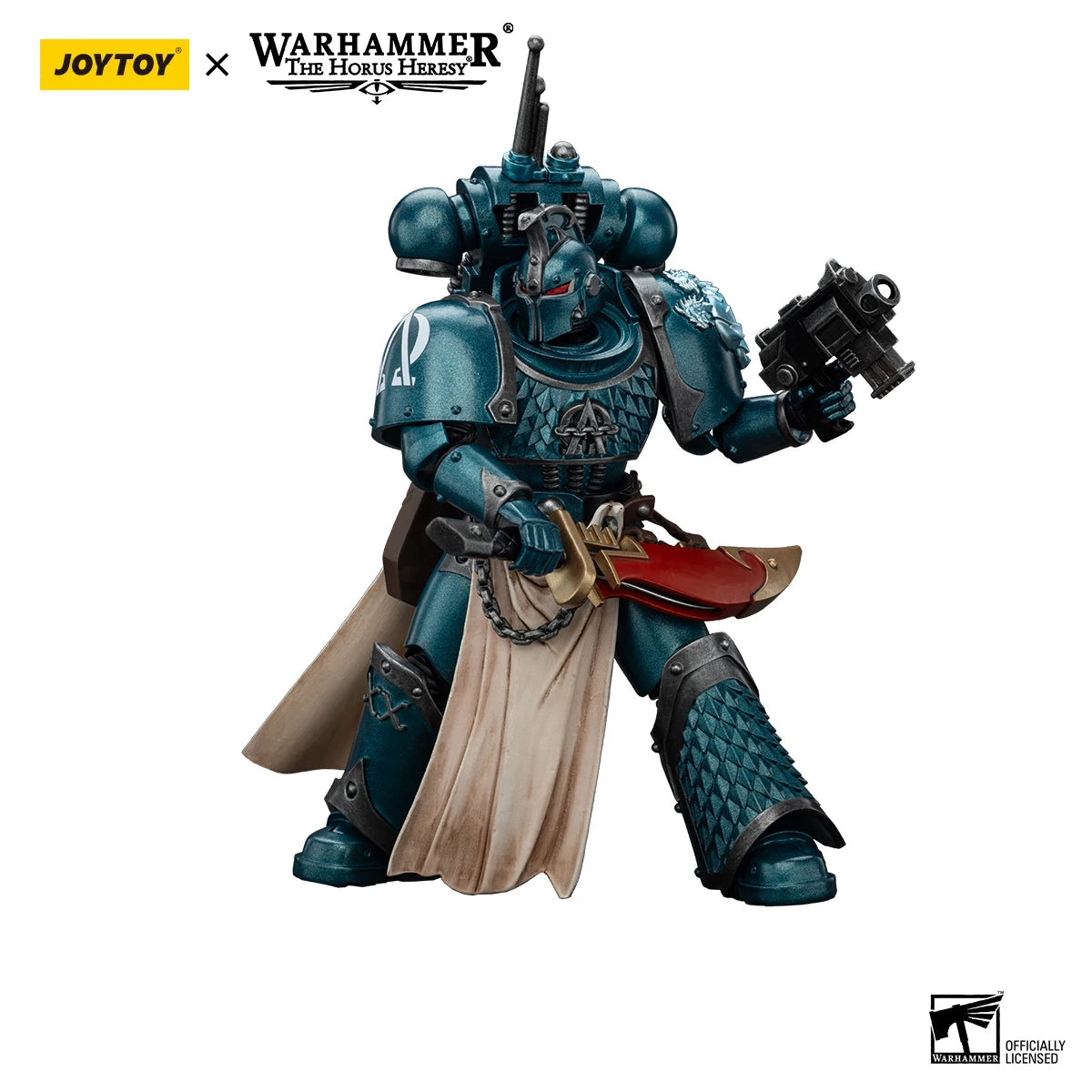 JOYTOY Warhammer 40K 1/18 Actionfigur Alpha Legion Legion Praetor mit Powerschwert Anime-Figuren Spielzeugsammlung