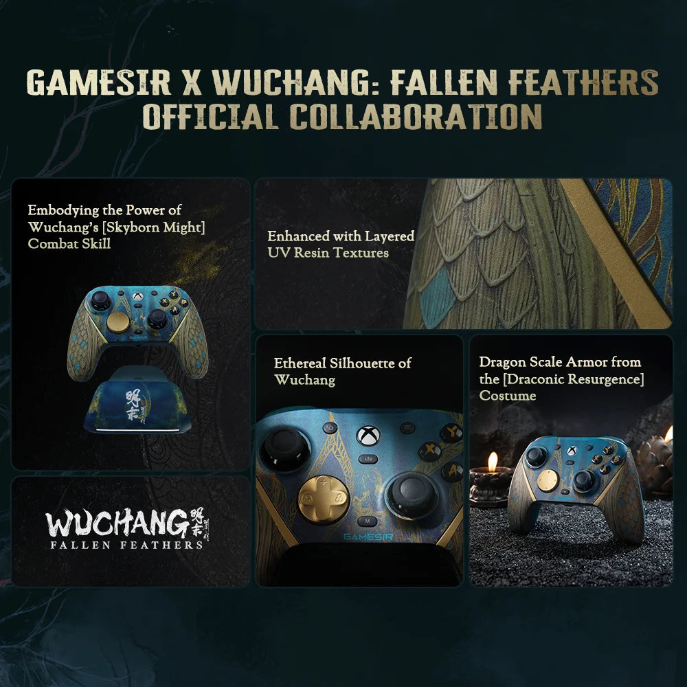 GameSir G7 Pro Wuchang: Fallen Feathers Edition, Wireless Xbox Controller for Xbox Series X|S, Xbox One X|S, Steam, PC, Android