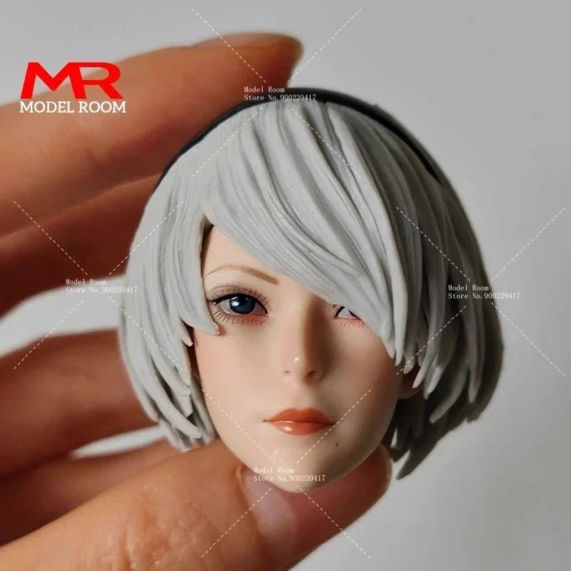 TF TOYS TF01 1/6 Scale 2B Girl Dress Head Sculpt Cosplay Clothes Props Fit 12'' TBL S10D Female Soldier Action Figure Body Dolls