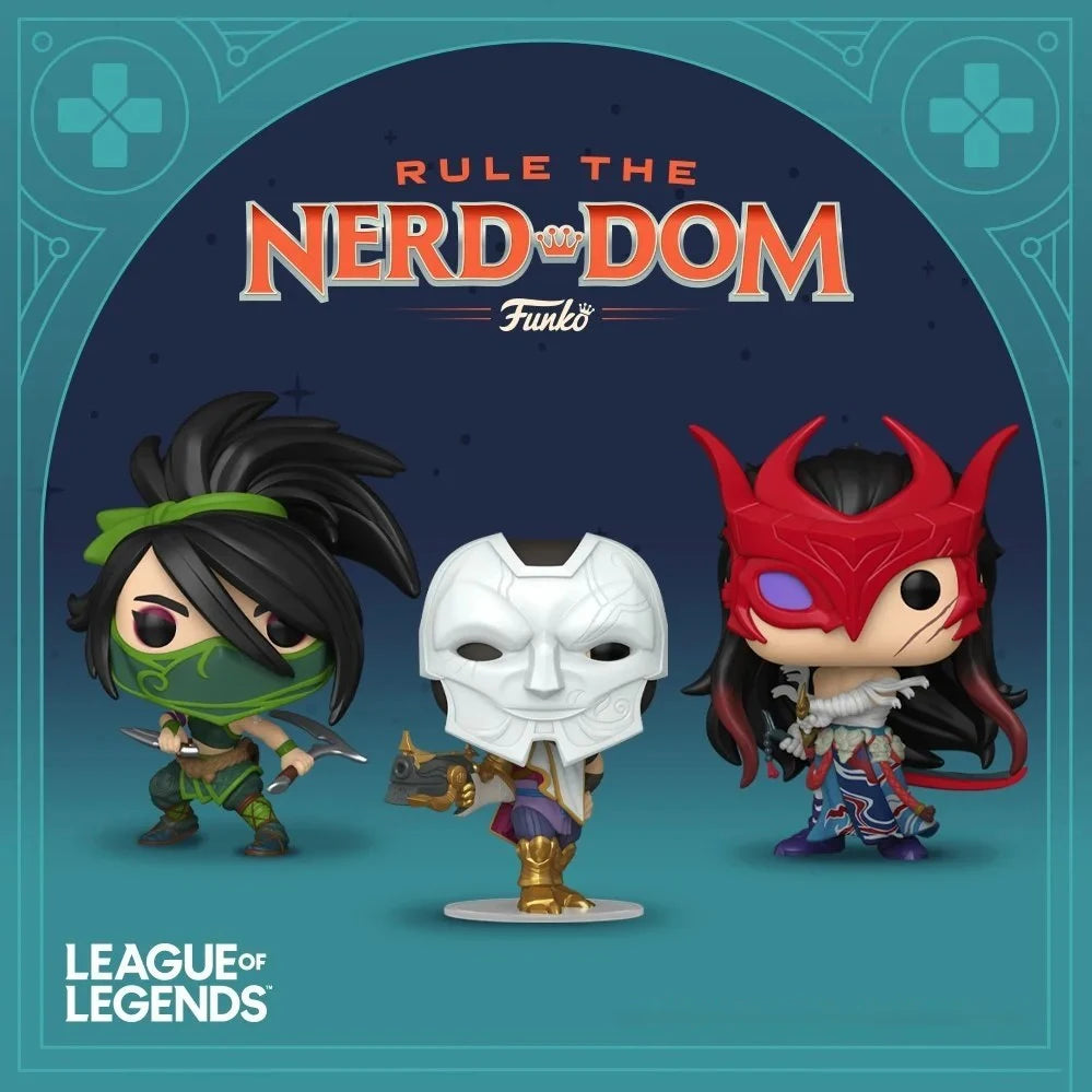 Funko Pop Yone Action Figures Model Toys Game League of Legends Figureine Model Doll Collectible Vinyl Figure Desk Decor Gifts