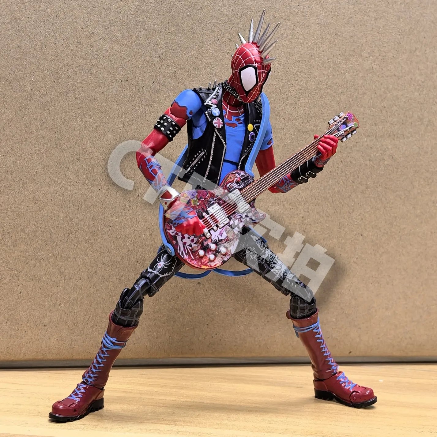 CT Toys Spider-Punk Spiderman Action Figure Spider-Man Across The Spider-Verse Figures Shf Statue Model Doll Toy Kids Gifts
