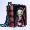 Neue 22 cm große Anime-Actionfiguren: Demon Slayer Kimetsu No Yaiba Kamado Nezuko Popcorn Bucket PVC-Sammlerstück, Deko-Modelle, Spielzeug, Geschenke