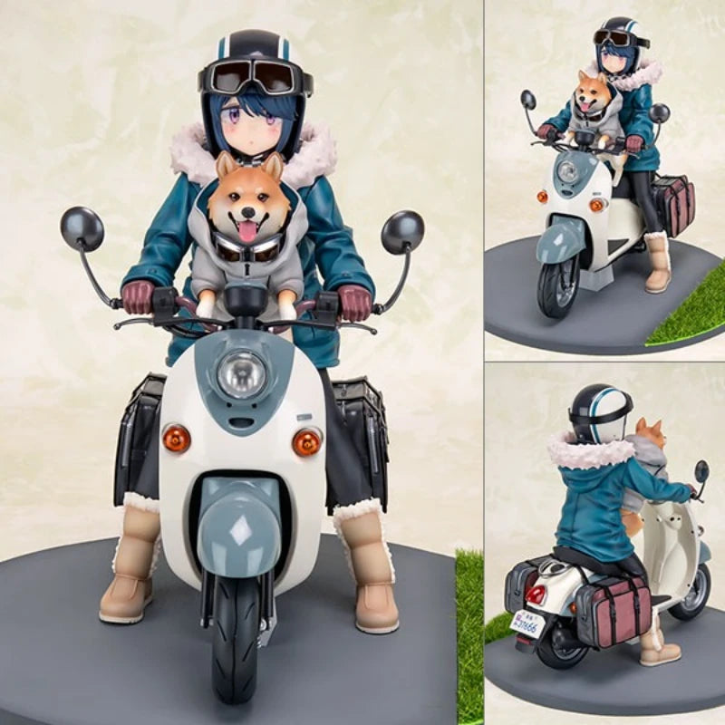 F:NEX LAID-BACK CAMP Shima Rin 100% Original genuine 205mm PVC Action Figure Anime Figure Model Toys Figure Collection Doll Gift