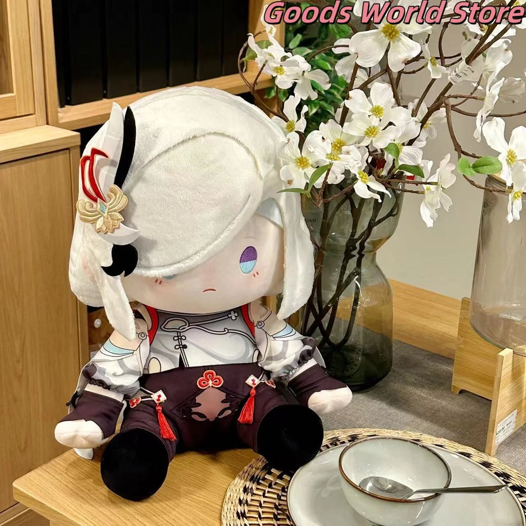 Shenhe Kissen Modell Ornament Dekoration Mihoyo Spiel Genshin Impact Shenhe Cosplay Kostüm Anime Figur Modell ACGN Halloween Geschenk