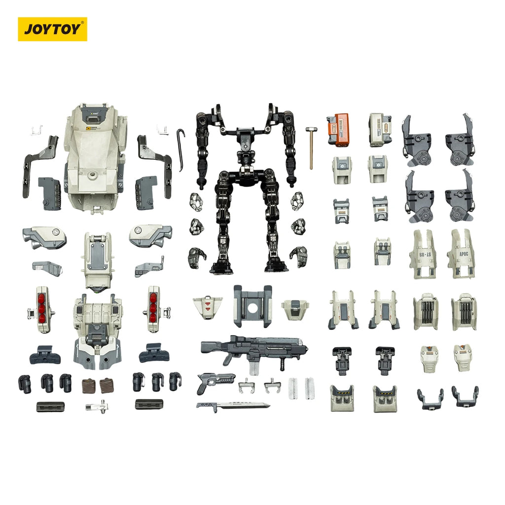 JOYTOY 1/25 Action Figure APOC Series Bedrock Albus Standard Combat Type Mech UNSC Medic Levi Anime figures Toys