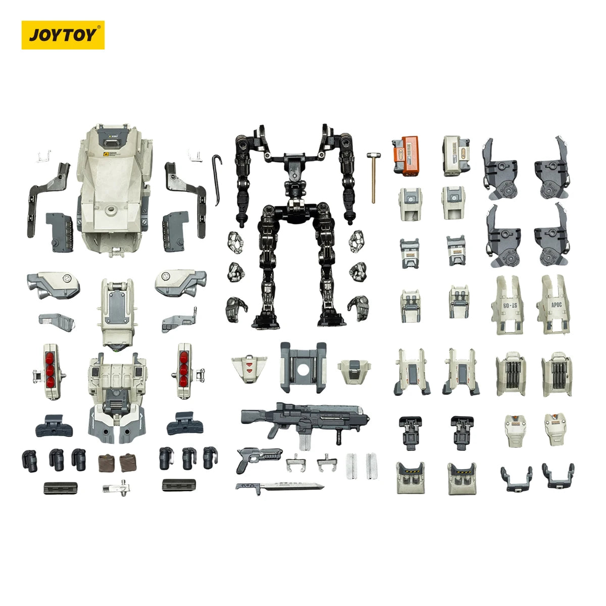 JOYTOY 1/25 Action Figure APOC Series Bedrock Albus Standard Combat Type Mech UNSC Medic Levi Anime figures Toys