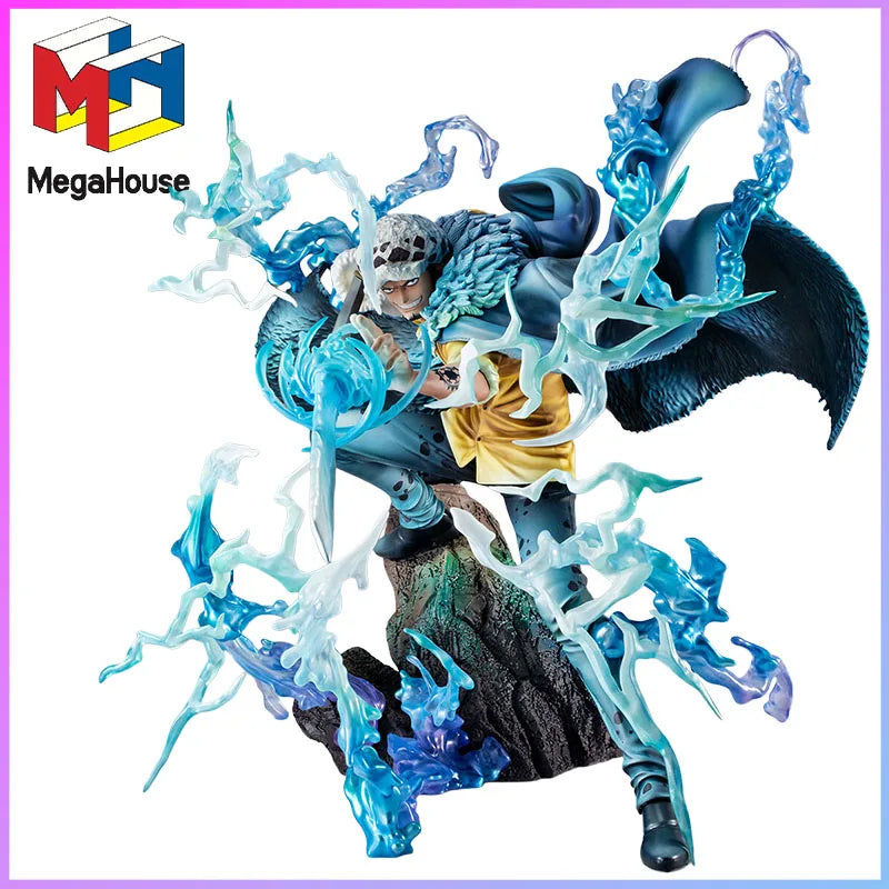 MEGAHOUSE P.O.P WA-MAXIMUM ONE PIECE TRAFALGAR LAW AWAKENING 27CM PVC FIGURE OFFICIALLY LICENSED original Gifts Toys Model