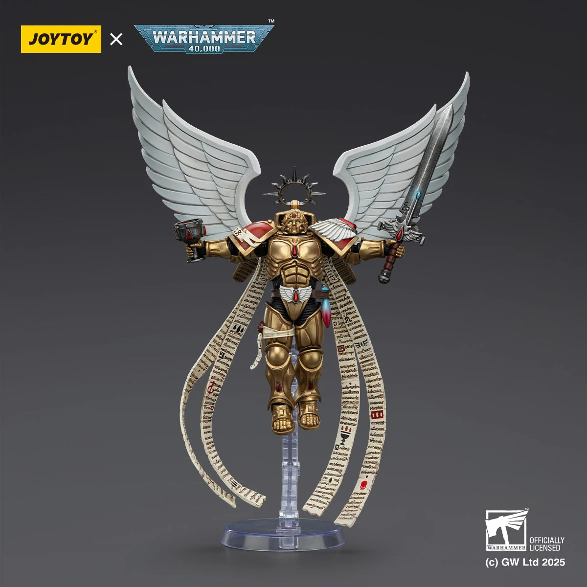 JOYTOY Warhammer The Horus Heresy 1/18 Scale Blood Angels The Sanguinor with Encarmine Broadsword Figurine Model Movable Joint