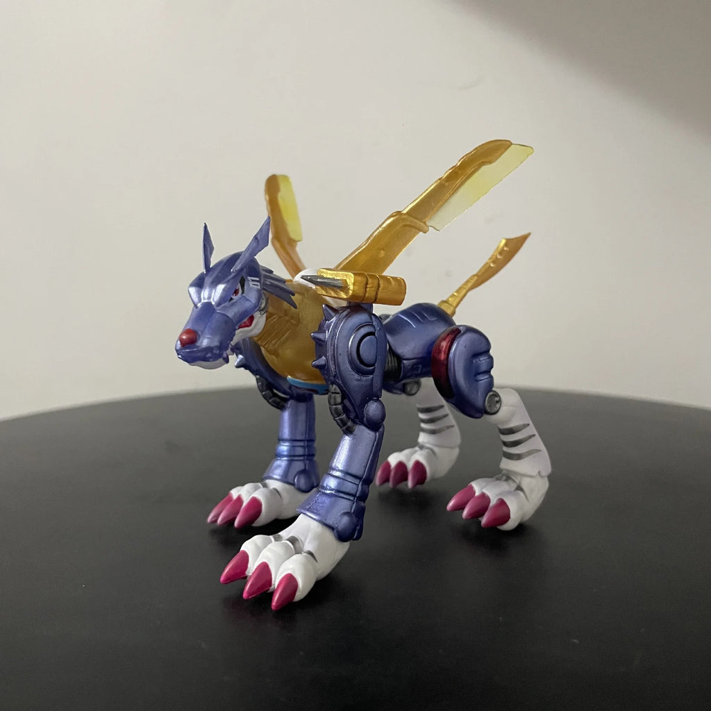 Digimon Metal Garurumon Anime-Figur Statue Schreibtisch-Auto-Innendekoration Geschenk-Sammlerstück
