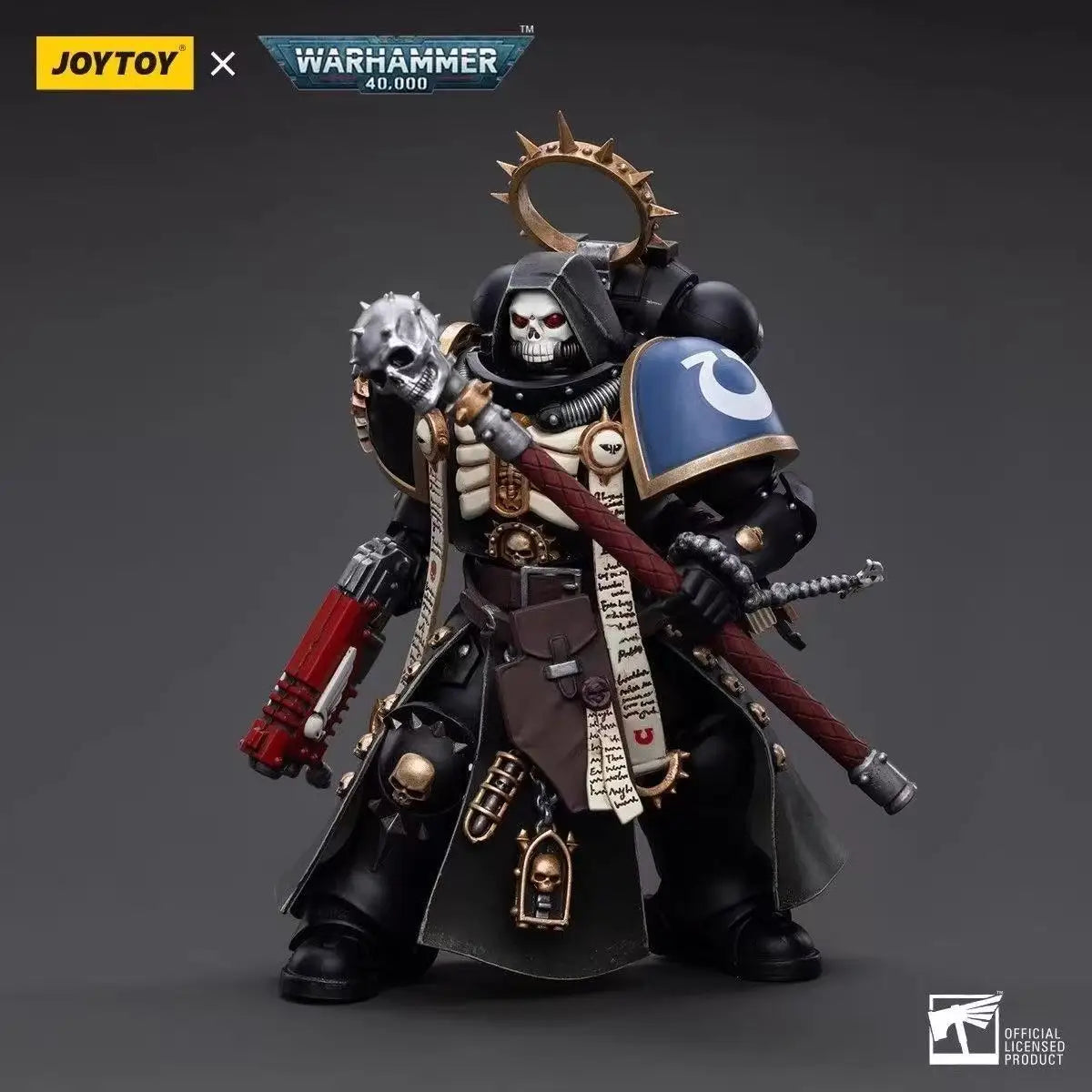 JOYTOY Warhammer 40K 1/18 Action Figure Ultramarines  Primaris Chaplain Brother Varus Anime Figures Toys Collection