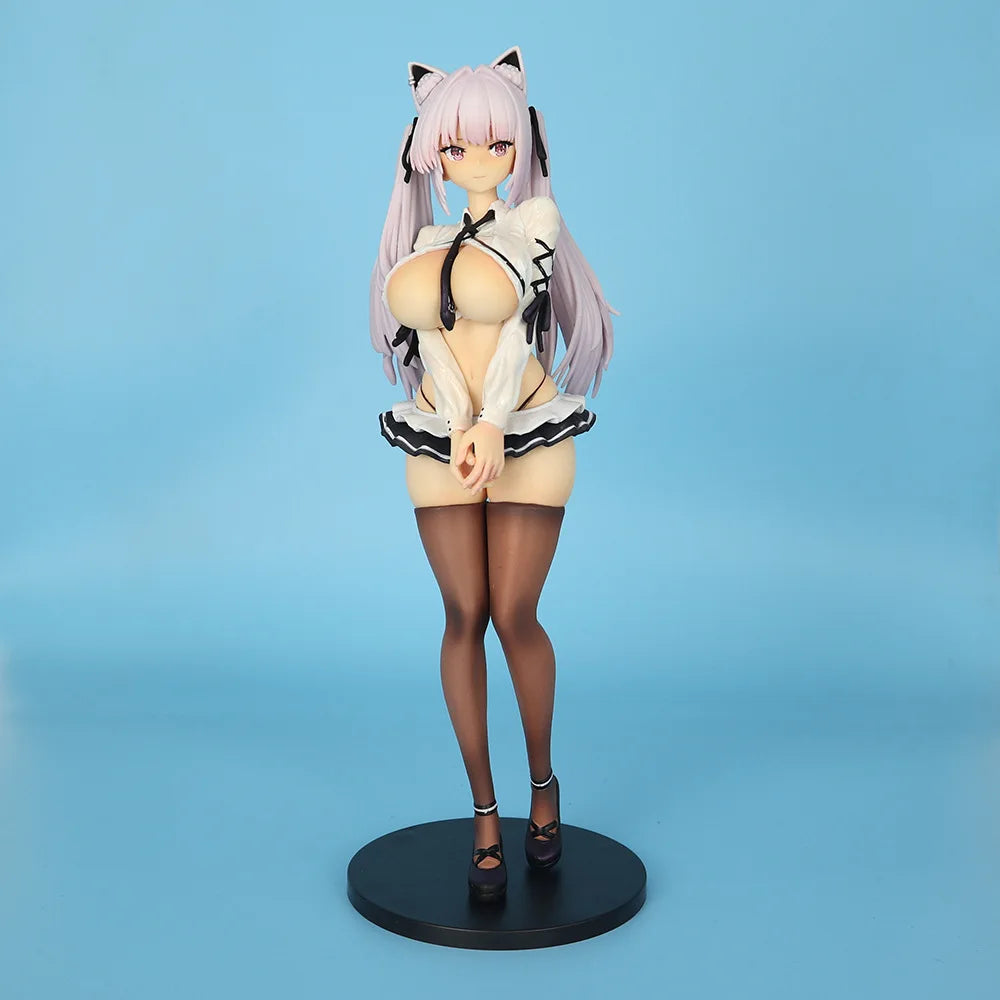 Beauty Girl Figurine Standing Shy Alvina 26cm Sexy Uniform Figure Ornament Anime Collect Periphery Toys Kawaii Model Doll Gifts