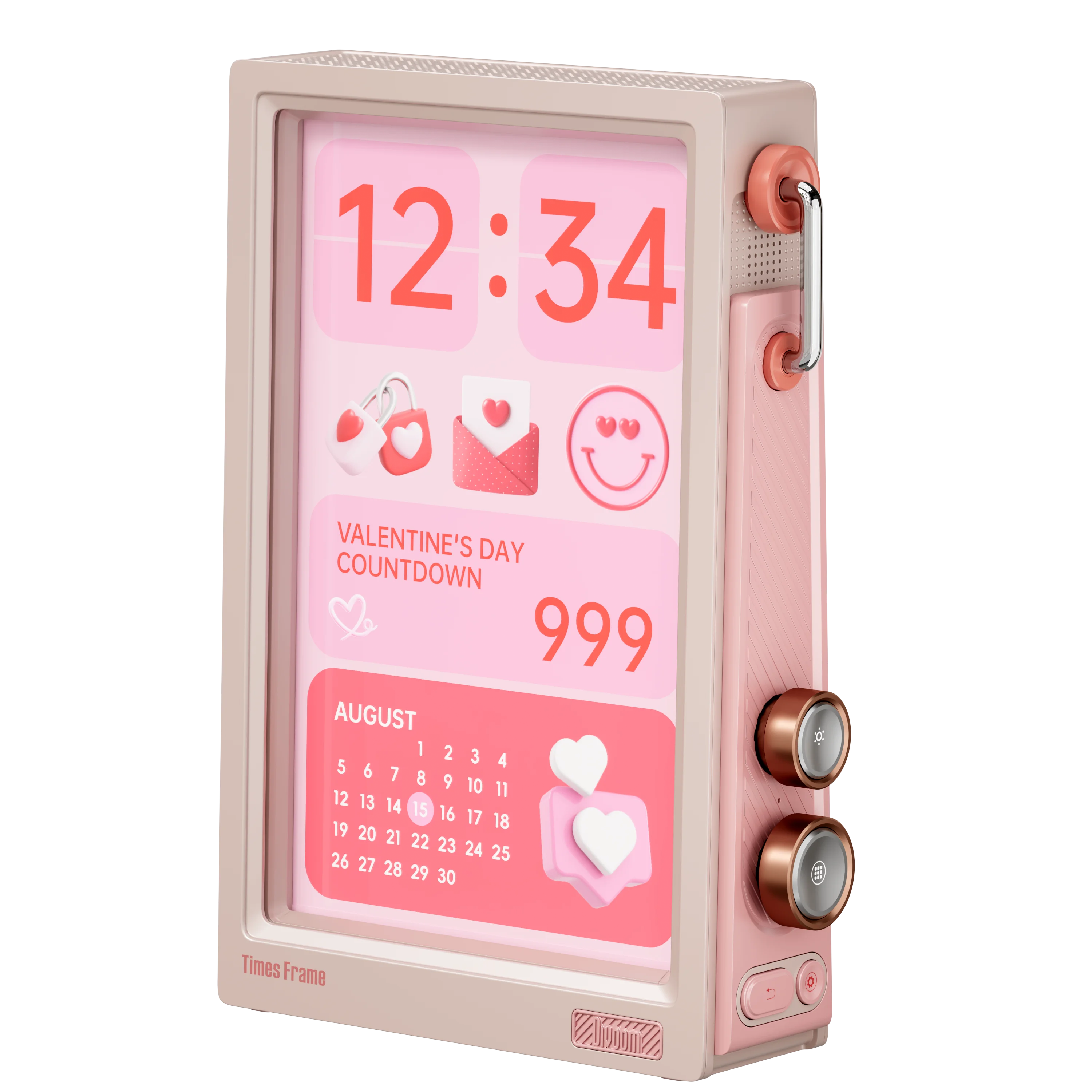 Divoom Times Frame Smart HD-Bildschirm | 10,1 Zoll DIY-Digitaluhr | Krypto-Aktien-Wetterkalender | Tech-Geschenk-Schreibtisch-Setup