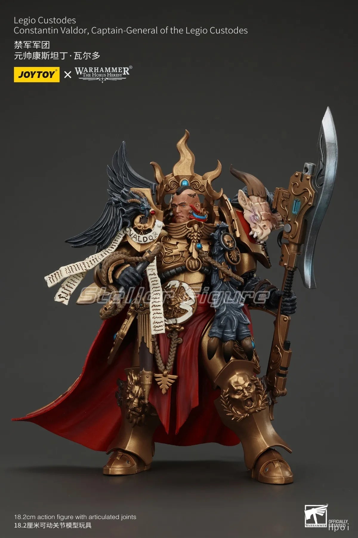 【SF】JOYTOY 1/18 Action Figure Legio Custodes Constantin Valdor Captain General of The Legio Custodes Model Toys Gifts Collection
